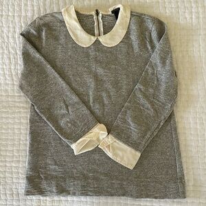 J. Crew Peter Pan collar cotton top